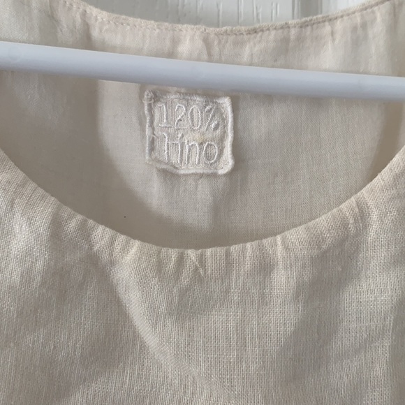 120% Lino Linen Esterino Dress Linen Maxi balloon sleeves bohemian romantic - Picture 2 of 14